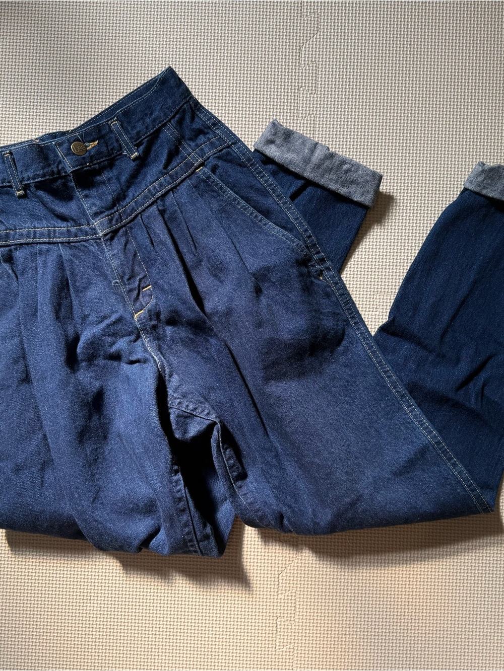 Lee Women's Boyfriend Jeans in Dark Blue Denim Vintage